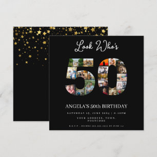 schau wer 50 ist Alles Gute zum 50. Geburtstag Fot Einladung