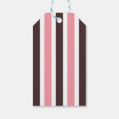 Schau, wer fast fällig ist! Pink Owl Babydusche Geschenkanhänger (Rückseite)