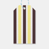 Schau, wer fast fällig ist! Yellow Owl Babydusche Geschenkanhänger (Rückseite)