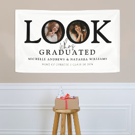 Schau, wer graduiert hat Foto Gemeinsame Abschluss Banner