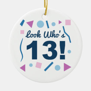 Schau, wer ist 13 keramikornament