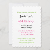 Schau, wer ist 60 | 60. Geburtstag Einladung (Rückseite)