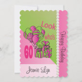 Schau, wer ist 60 | 60. Geburtstag Einladung (Vorderseite)