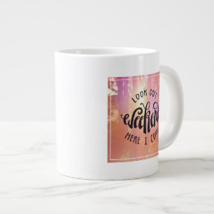 Schau Wochenende hier her Jumbo-Tasse