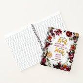 Schau zum Herrn mit Blume auf Holz Notizblock (Innenseite)