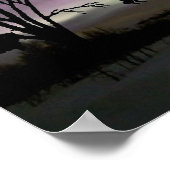 "Schau zurück." Border Collie Poster (Ecke)