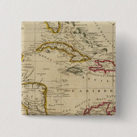 Schaubild der Westindischen Inseln 3 Button (Vorderseite)