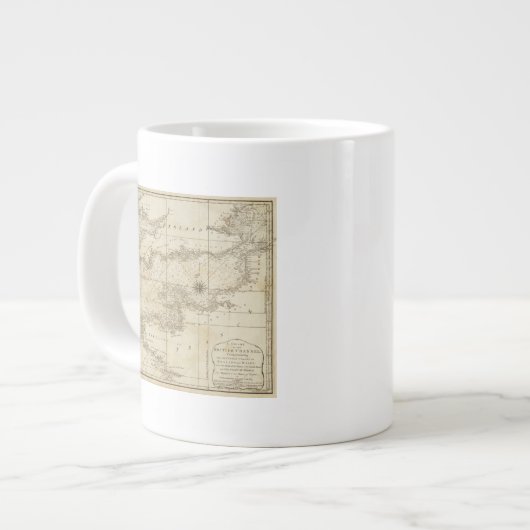 Schaubild des britischen Ärmelkanals Jumbo-Tasse (Vorderseite Links)