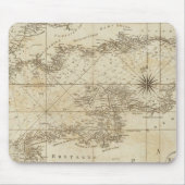 Schaubild des britischen Ärmelkanals Mousepad (Vorne)