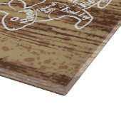 Schaubild des Butters Fleisch geschnitten Hirschka Schneidebrett (Ecke)