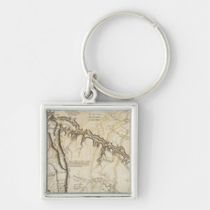 Schaubild des inneren Teils von Louisiana Schlüsselanhänger