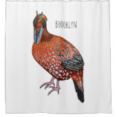 Schaubild des tragopanischen Cartoon von Cabot Duschvorhang (Vorderseite)