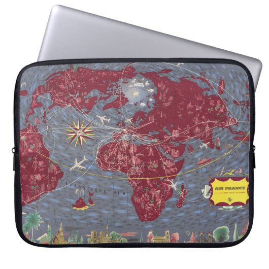 Schaublätter 1-8: Air France Laptopschutzhülle (Vorderseite)