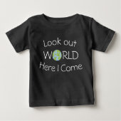 Schaue dir die Welt an Baby T-shirt (Vorderseite)