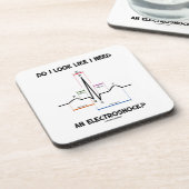 Schaue ich, wie ich einen Electroshock benötige? Getränkeuntersetzer (Linke Seite)