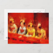 Schauen der Kunst in Kabuki Postkarte (Vorne/Hinten)