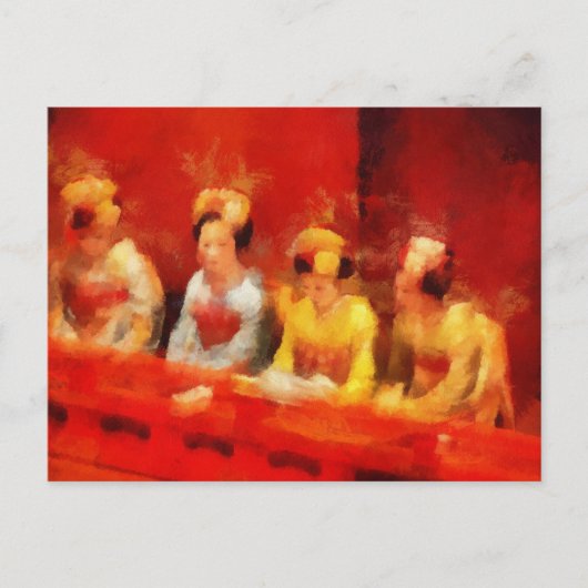 Schauen der Kunst in Kabuki Postkarte (Vorderseite)