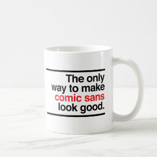 Schauen des guten Comic ohne! Tasse