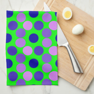 Schauen Dots Lila grünes Küchentuch