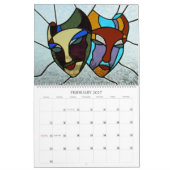 Schauen durch Buntglas 2009 Kalender (Feb 2027)