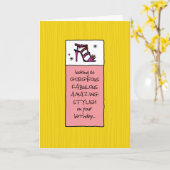 Schauen fabelhaft auf Ihrem Geburtstag Karte (Gelbe Blume)