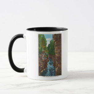 Schauen hinunter Ausable Abgrund von Hydes Höhle Tasse