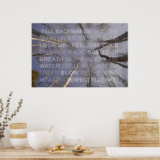 Schauen Poster (Küche)