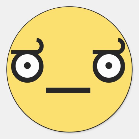 Schauen Sie auf dem Aufkleber für Missbilligung (Vorderseite)