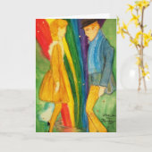 Schauen Sie auf den Rainbow Saint Patrick's Day Gr Karte (Gelbe Blume)