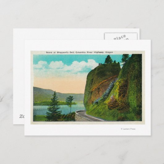 Schauen Sie bei Shepperd Dell auf dem Columbia Riv Postkarte (Vorne/Hinten)