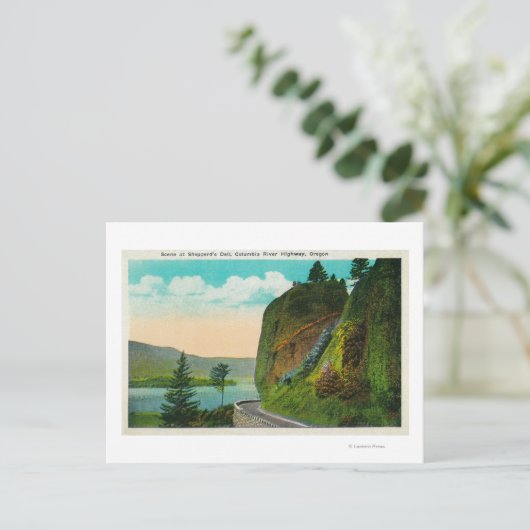 Schauen Sie bei Shepperd Dell auf dem Columbia Riv Postkarte (Stehend Vorderseite)