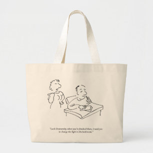 Schauen Sie Dostoevsky Taschen-Tasche Jumbo Stoffbeutel