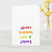 Schauen Sie!! eine linkshändige Karte!! Karte (Gelbe Blume)