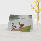 Schauen Sie. Ente! Geburtskarte Karte (Gelbe Blume)