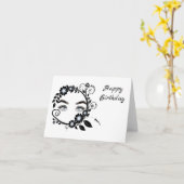 Schauen Sie Geburtstag Karte (Gelbe Blume)