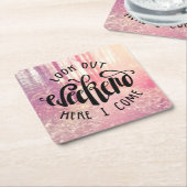 Schauen Sie heraus Wochenende, hier, das ich 2 Rechteckiger Pappuntersetzer (angewinkelt)