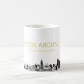 Schauen Sie herum - Hamilton-Tasse Kaffeetasse (Mittel)