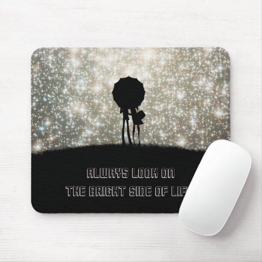 Schauen Sie immer auf der Sonnenseite des Lebens! Mousepad (Mit Mouse)