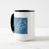 Schauen Sie immer auf der Sonnenseite des Lebens Tasse (Vorderseite Links)