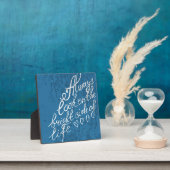 Schauen Sie immer auf die helle Seite des Lebens. Fotoplatte (InSitu)