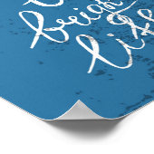 Schauen Sie immer auf die helle Seite des Lebens. Poster (Ecke)