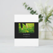 Schauen Sie immer auf die helle Seite des Lebens, Postkarte (Stehend Vorderseite)