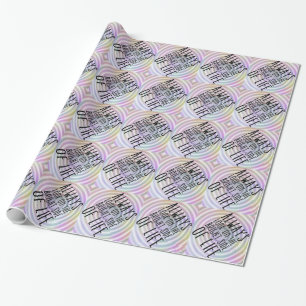 Schauen Sie immer auf die leuchtende Seite des Leb Geschenkpapier