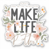 Schauen Sie immer auf die rechte Seite. Aufkleber (Vorderseite)