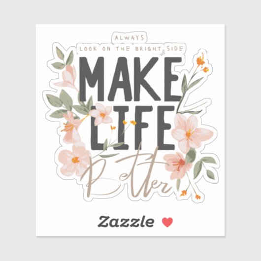 Schauen Sie immer auf die rechte Seite. Aufkleber (Blatt)