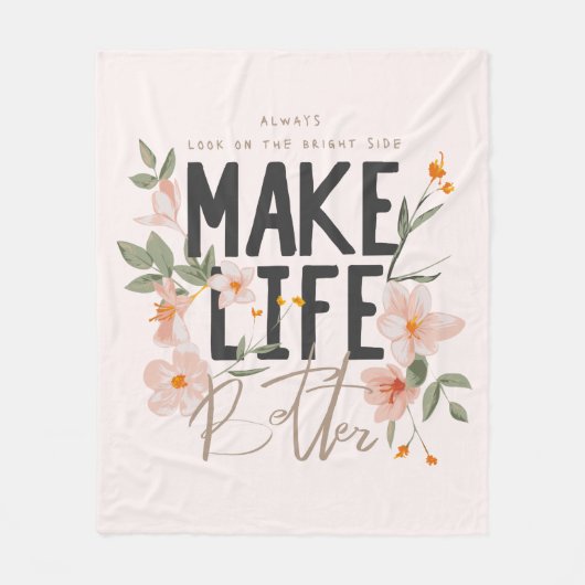 Schauen Sie immer auf die rechte Seite. Fleecedecke (Vorderseite)