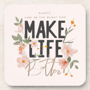 Schauen Sie immer auf die rechte Seite. Getränkeuntersetzer