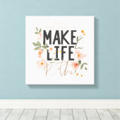 Schauen Sie immer auf die rechte Seite. Leinwanddruck (Insitu (Holzboden))