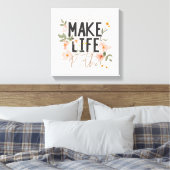 Schauen Sie immer auf die rechte Seite. Leinwanddruck (Insitu (Schlafzimmer))