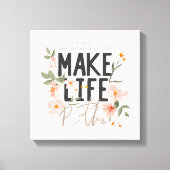 Schauen Sie immer auf die rechte Seite. Leinwanddruck (Vorderseite)